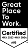 Great Place To Work Certified May 2023-2024 AUS
